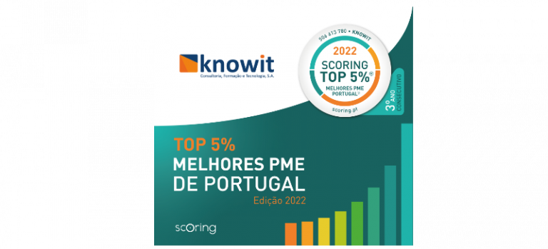 Knowit no TOP 5% MELHORES PME 2022